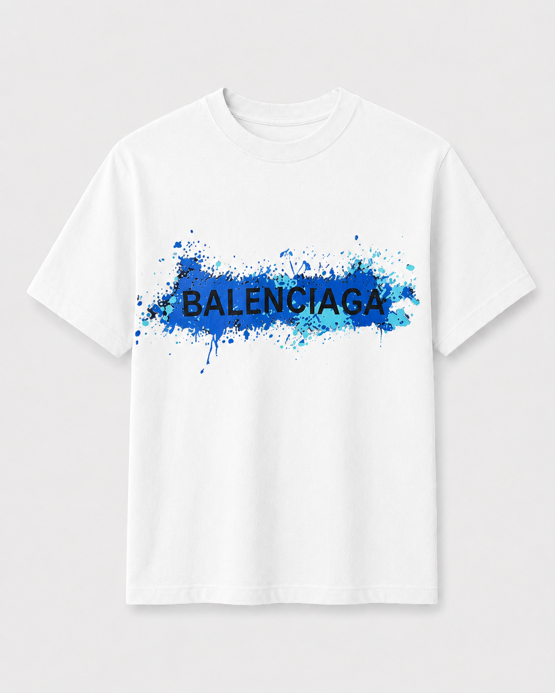 Balenciaga 88 Blue Splash Graphic - Majica