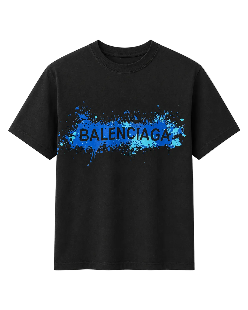 Balenciaga 88 Blue Splash Graphic - Majica