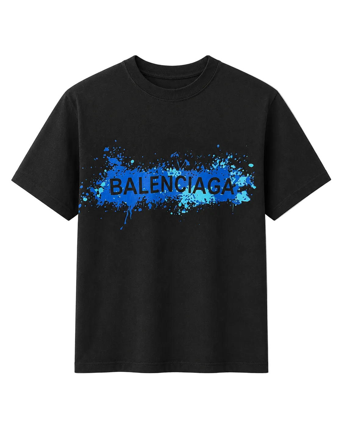 Balenciaga 88 Blue Splash Graphic - Majica