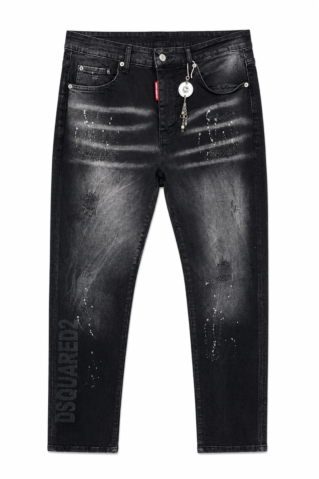 Dsquared2 Philosophy Patch Black Distressed Jeans