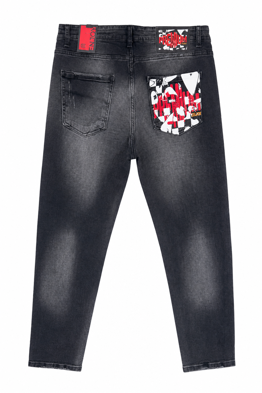 ENJ Premium Graphic Pocket Distressed Jeans
