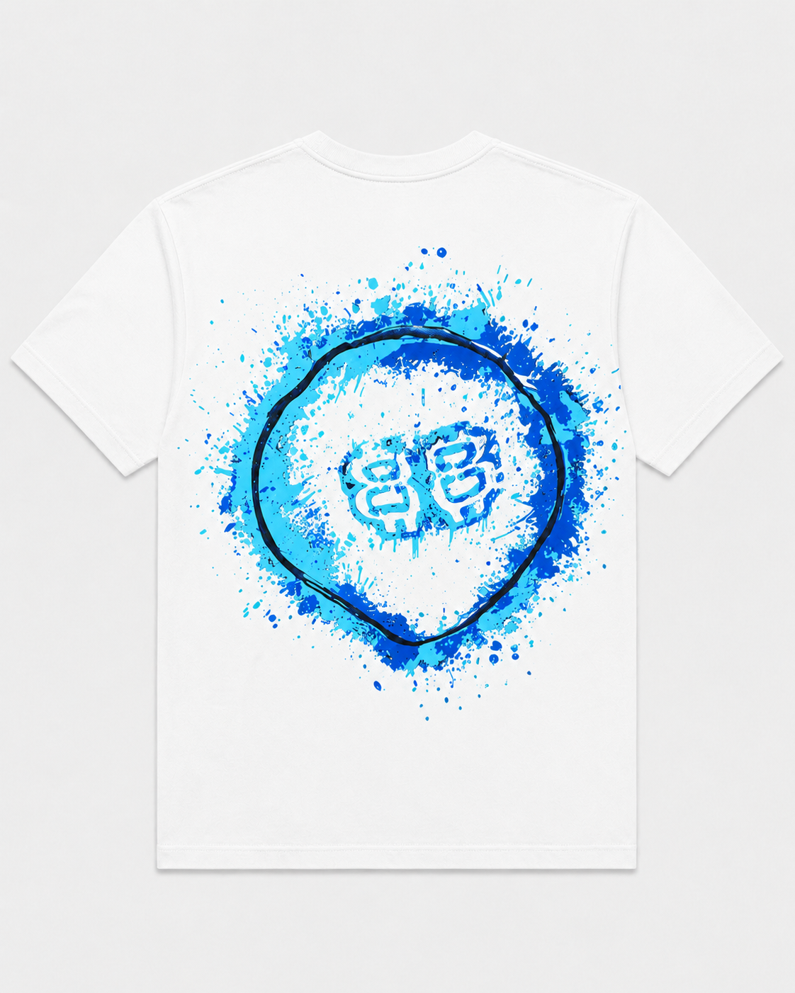 Balenciaga 88 Blue Splash Graphic - Majica
