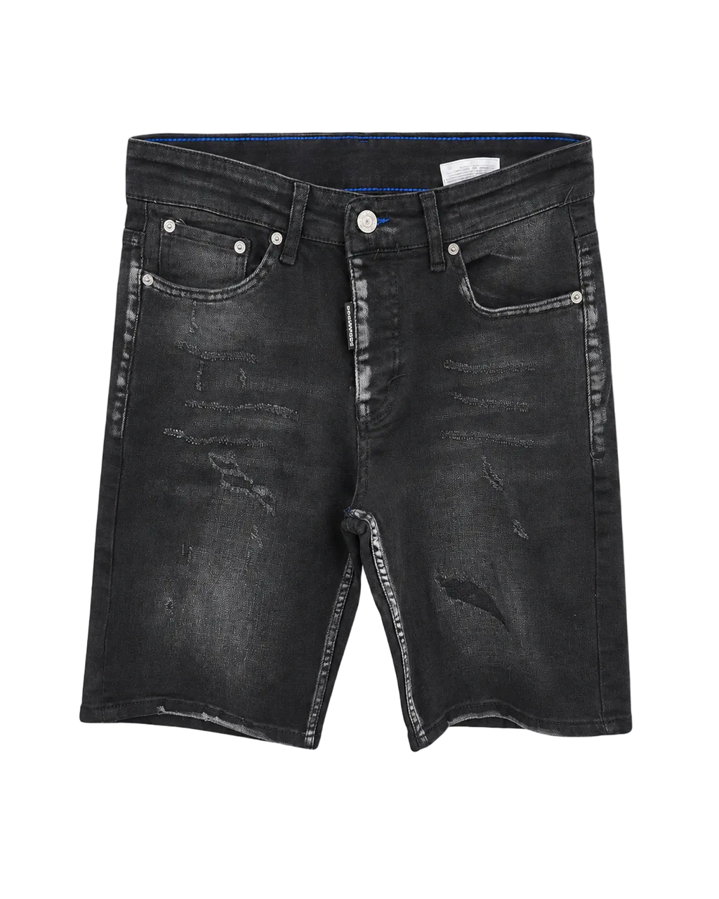 DSQ Dan Black Denim Bermude