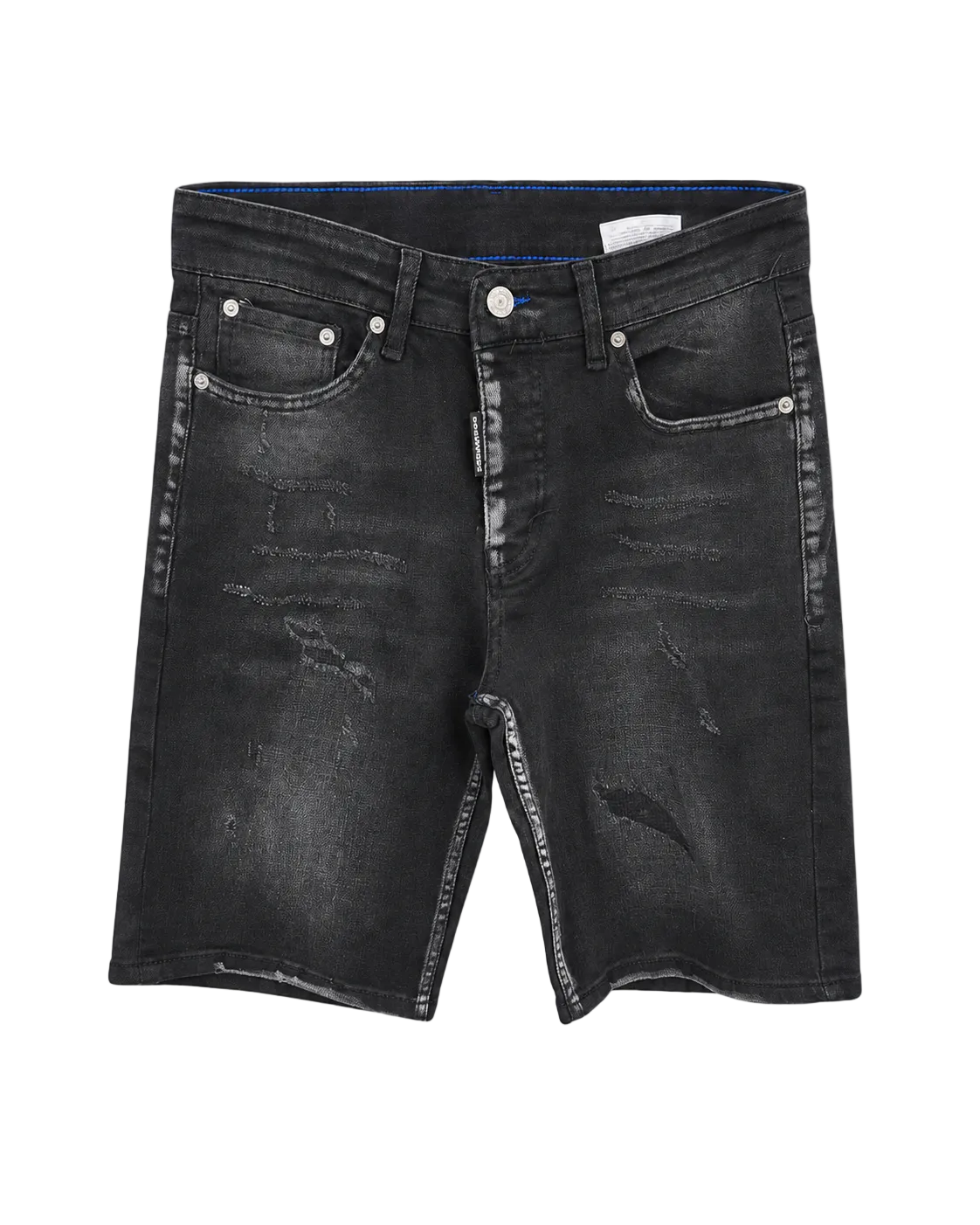 DSQ Dan Black Denim Bermude