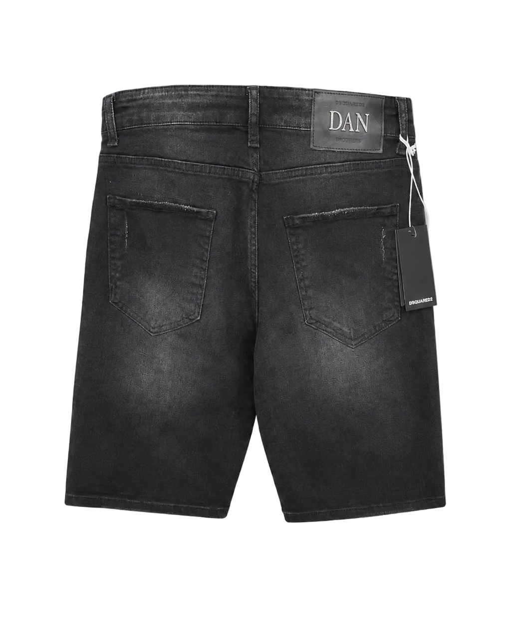 DSQ Dan Black Denim Bermude