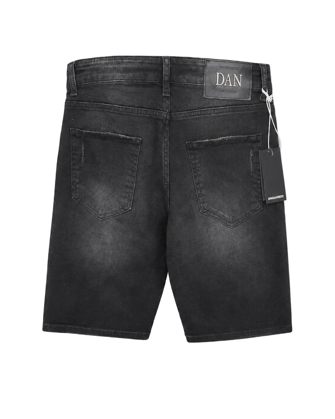 DSQ Dan Black Denim Bermude