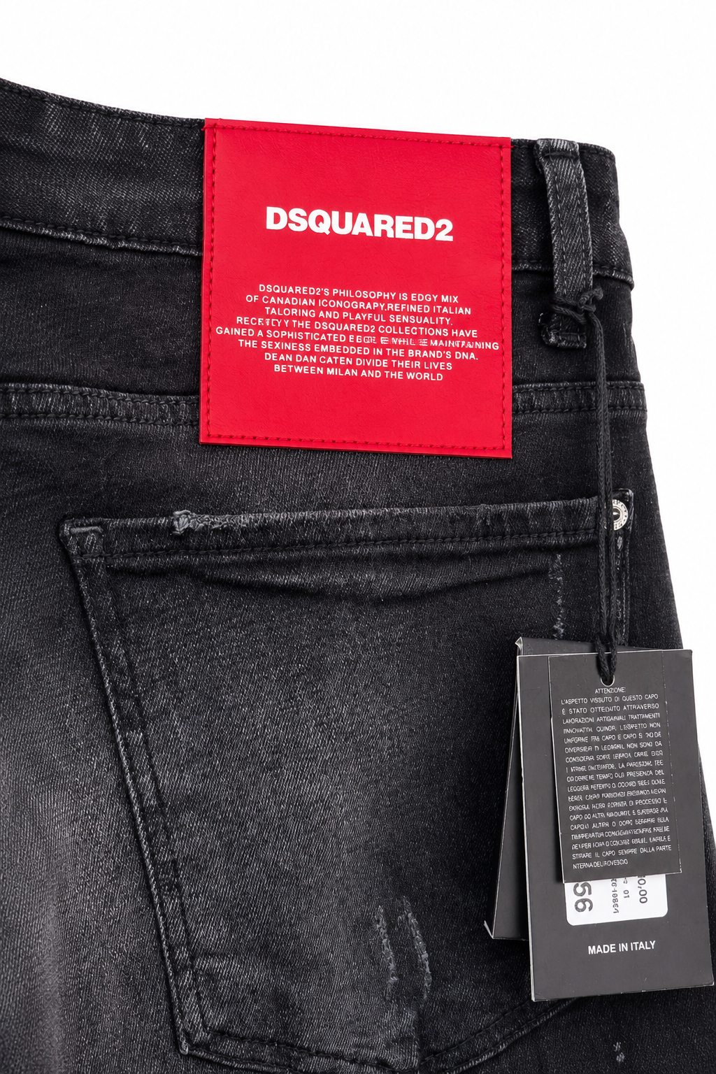 Dsquared2 Philosophy Patch Black Distressed Jeans