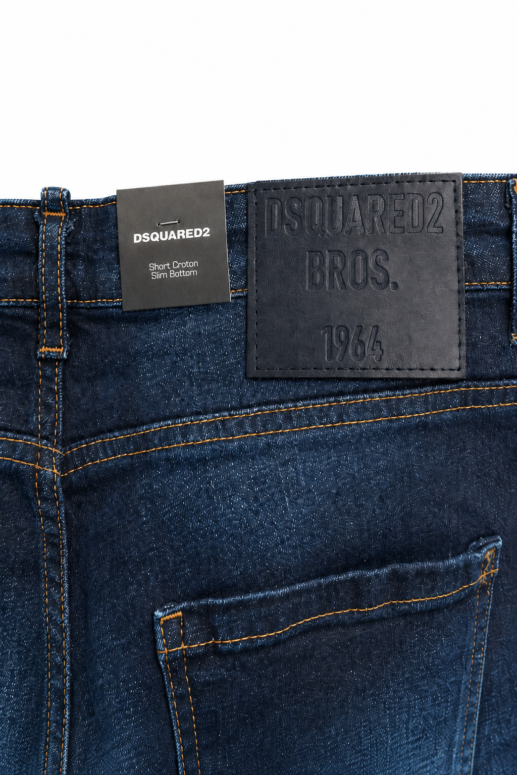 Dsquared2 Short Croton Slim Bottom Distressed Jeans